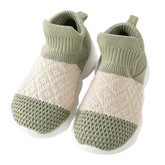 Luogg Baby Sneakers For First Soft Sole Infant Shoes Breathable Comfortable Toddler Shoes For Boys Girls Daily Casual Wear Size 4 Green