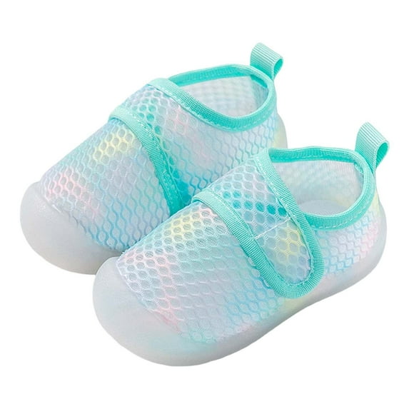 Luogg Baby Sneakers For First Soft Sole Infant Shoes Breathable Comfortable Toddler Shoes For Boys Girls Daily Casual Wear Size 7 Green