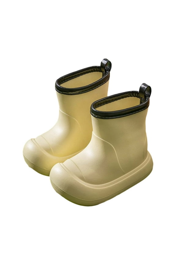 Boys Boots For Outdoor Rainy Day Activities Comfortable Short Ankle Booties For Kids Round Durable Sole Lightweight Toddler Hiking Shoes Boys Boots Size 5-6 Years