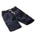 thumbnail image 1 of Luogg Boys Summer Shorts Lightweight Casual 5 Pocket Elastic Waist Comfortable Breathable Playwear For Kids Toddler Youth Boys Cargo Pants 15-16 Years, 1 of 5