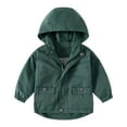 thumbnail image 1 of Luogg Boys Windbreaker Jacket For Kids Lightweight Hooded Zipper Coat Outdoor Casual School Jacket For Boys Boys Coats Size 2-3 Years, 1 of 2