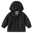 thumbnail image 1 of Luogg Boys Windbreaker Jacket For Kids Lightweight Hooded Zipper Coat Outdoor Casual School Jacket For Boys Boys Fleece Jacket Size 12-13 Years, 1 of 2