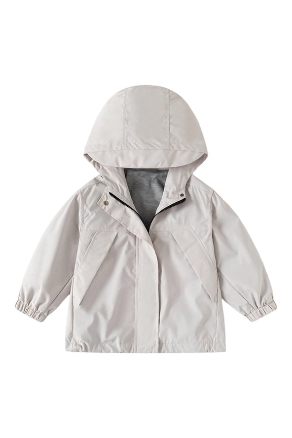 Boys Windbreaker Jacket For Kids Lightweight Hooded Zipper Coat Outdoor Casual School Jacket For Boys Boys Fleece Jacket Size 6-7 Years