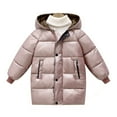 thumbnail image 1 of Luogg Children's Down Jacket Children's Winter Hooded Padded Jacket Medium Long Padded Jacket For Boys And Girls Childrens Snowsuit Size 3-4 Years, 1 of 3
