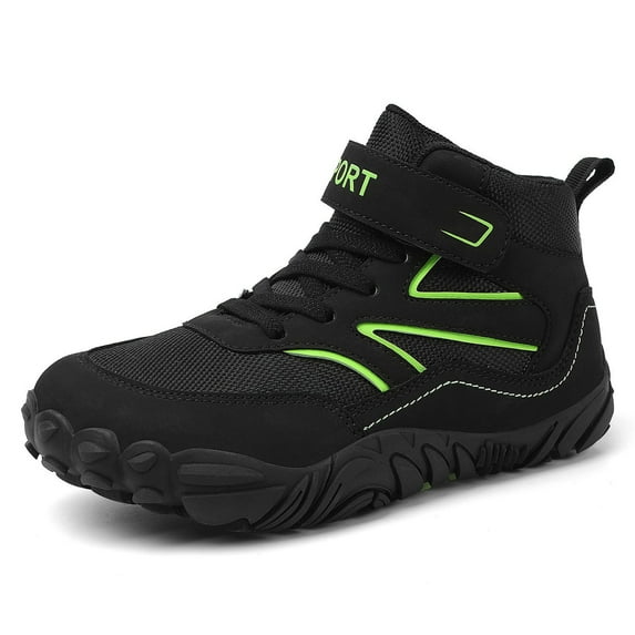 Luogg Children's Five Finger Warm Thick Winter Shoes Boys And Girls Shoes Large Children Snow Boots Girls Cowboy Boots Size 5.5-6 Years
