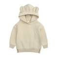 thumbnail image 1 of Luogg Cute Ear Hoodie Sweatshirt Baby Top Boys Infant Girls Solid Toddler Boys Tops Boys Hoodies With Pockets Size 2-3 Years, 1 of 1