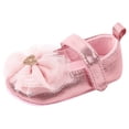thumbnail image 1 of Luogg Girl Baby Shoes Walkers Comfortable Fashion First Shoes Kid Butterfly-knot Baby Shoes Size 4.5 Pink, 1 of 3