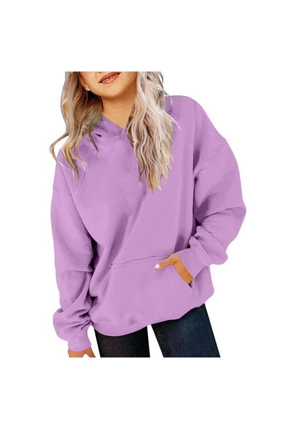 Girl's Hoodie Long Sleeve Soft Sweatshirt Graphic Hoody Kids Cute Pullovers Top Clothes For Girls And Boys Girls Zip Up Hoodies Size 5-6 Years