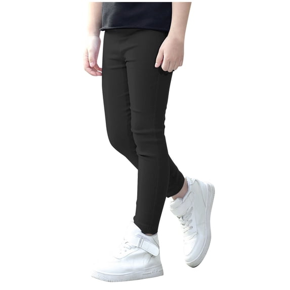 Luogg Girls Leggings School Uniform Pants Ruffle Skirt Pants Warm Leggings Girls Leggings 2-3 Years