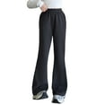 thumbnail image 1 of Luogg Girls Pants Casual Knit Flared Sweatpants For Toddler Kids Soft Stretchy Joggers Elastic Waist Comfortable Daily Wear Toddler Girls Pants 8-10 Years, 1 of 5