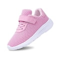 thumbnail image 1 of Luogg Girls Sneakers Lightweight Breathable Mesh Running Shoes For Kids Comfortable Fashion Solid Color Athletic Footwear Size 8-9 Years Pink, 1 of 5