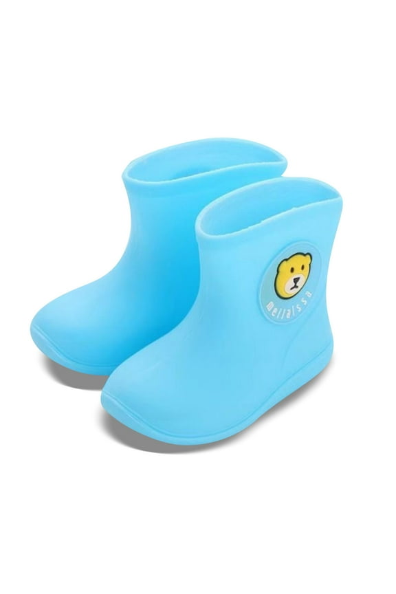 Girls Sneakers Non Slip Rain Boots For Toddler Kids Comfortable Lightweight Outdoor Play Shoes For Daily Wear Girls Boots Size 3-4 Years