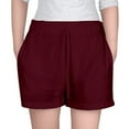 thumbnail image 1 of Luogg Girls Summer Linen Shorts Kids Casual Drawstring Elastic Waist Beach Short Pants With Pockets Girls Cargo Pants 11-12 Years, 1 of 5