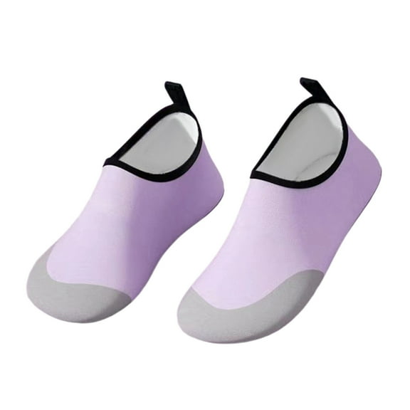 Luogg Girls Water Shoes For Beach Pool Outdoor Lightweight Non Slip Comfortable Sandals For Toddler Kids 2 10 Years Size 2.5-3 years Purple