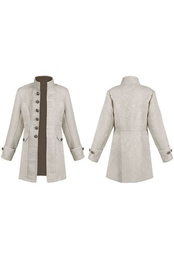 Kids Boys Jackets Classic Gothic Dovetail Medieval Coat For School Musical Boys Coats Size 8-9 Years