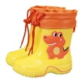 thumbnail image 1 of Luogg Kids Rain Boots For Boys Mid Calf Boots With Adjustable Comfortable Non Outdoor Play Shoes For Daily School And Casual Wear Boys Ankle Boots Size 7-8 Years, 1 of 3