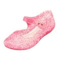 thumbnail image 1 of Luogg Princess Sandals Kids Wedge Party Girls Jelly Dance Toddler Shoes Baby Shoes Size 4-4.5 Years Pink, 1 of 5