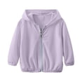 thumbnail image 1 of Luogg Summer Children's Ice Silk Thin Zip Up Sun Clothing For Boys And Girls With Hat Hooded Long Sleeve Sun Suit Girls Jacket Size 140, 1 of 5