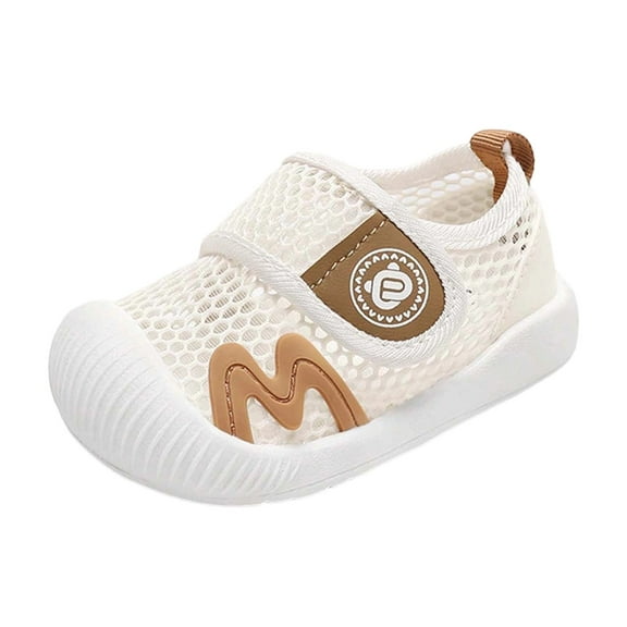 Luogg Toddler Boys' Shoes Summer Mesh Shoes Shoes Soft Bottom Mesh Breathable Sandals Size 8-10 Months Beige