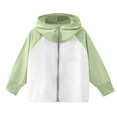 thumbnail image 1 of Luogg Toddler Summer Boys Girls Lightweight Sunscreen Hoodie Toddler Summer Outwear Breathable Coat Jacket Girls Jacket Size 6-7 Years, 1 of 2