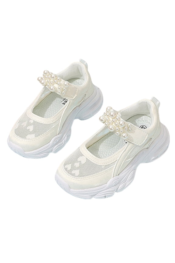 Trendy Baby Sneakers For Infants And Toddlers Breathable Mesh Size 3.5-4 Years White