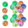 thumbnail image 1 of Luokeji 18PCS Pet Cat Kitten Play Balls With Jingle Bell Pounce Chase Rattle Toy, 1 of 10