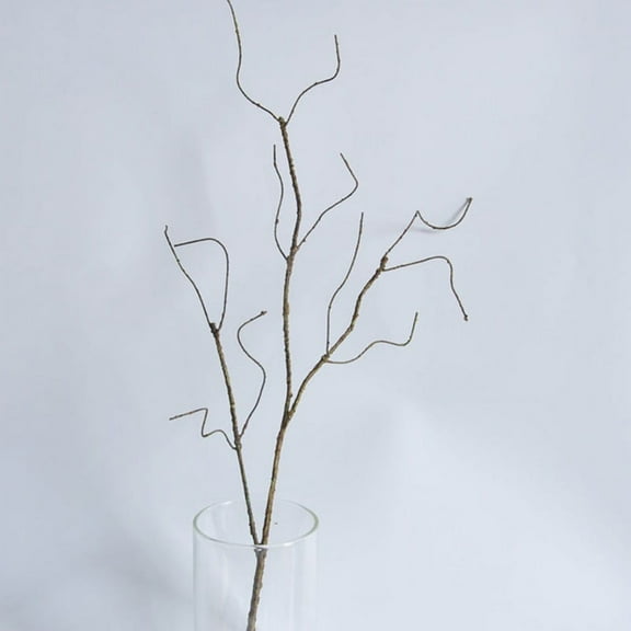 Luolandi 1PC Artificial Dry Tree Branch Lifelike Curly Willow Branches Decorative Dried Artificial Twigs For Wedding Christmas Home Decor