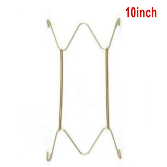 Luolandi 5 Sizes Wall Display Invisible Dish Hangers Adjustable Plate Spring Holder Hanging Plates Home Decor 10incn