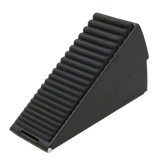 Luolandi Adjustable Rubber Door Stop Spring Loaded Door Wedge Easy to Install Anti Slip Design Suitable for 20 60mm Door Gaps Black