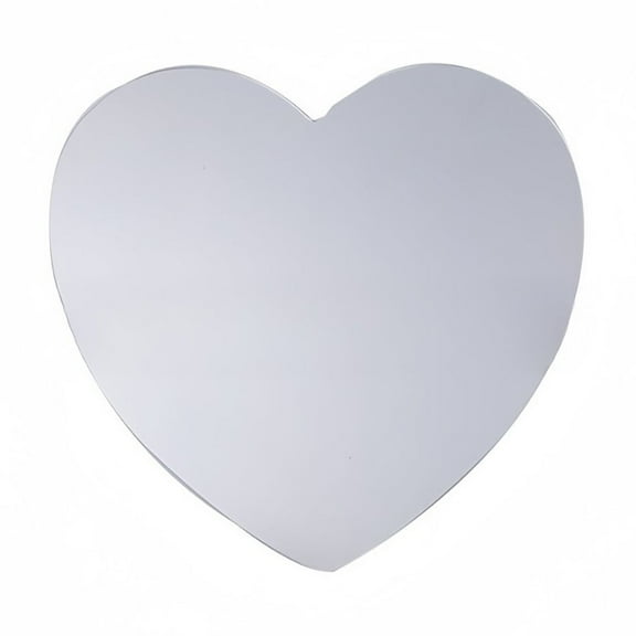 Luolandi Autohesion Heart Shaped Mirror Living Room Bedroom Decorative Wall Mirrors Mirror Wall Self-adhesive Mirror Acrylic Heart-shaped