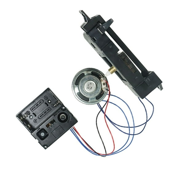 Luolandi Clock Panels Movement Kit Clock Movement Kit DIY Quartz Mechanism Music Box Pendulum Clocks Pointers Adjustable Volume