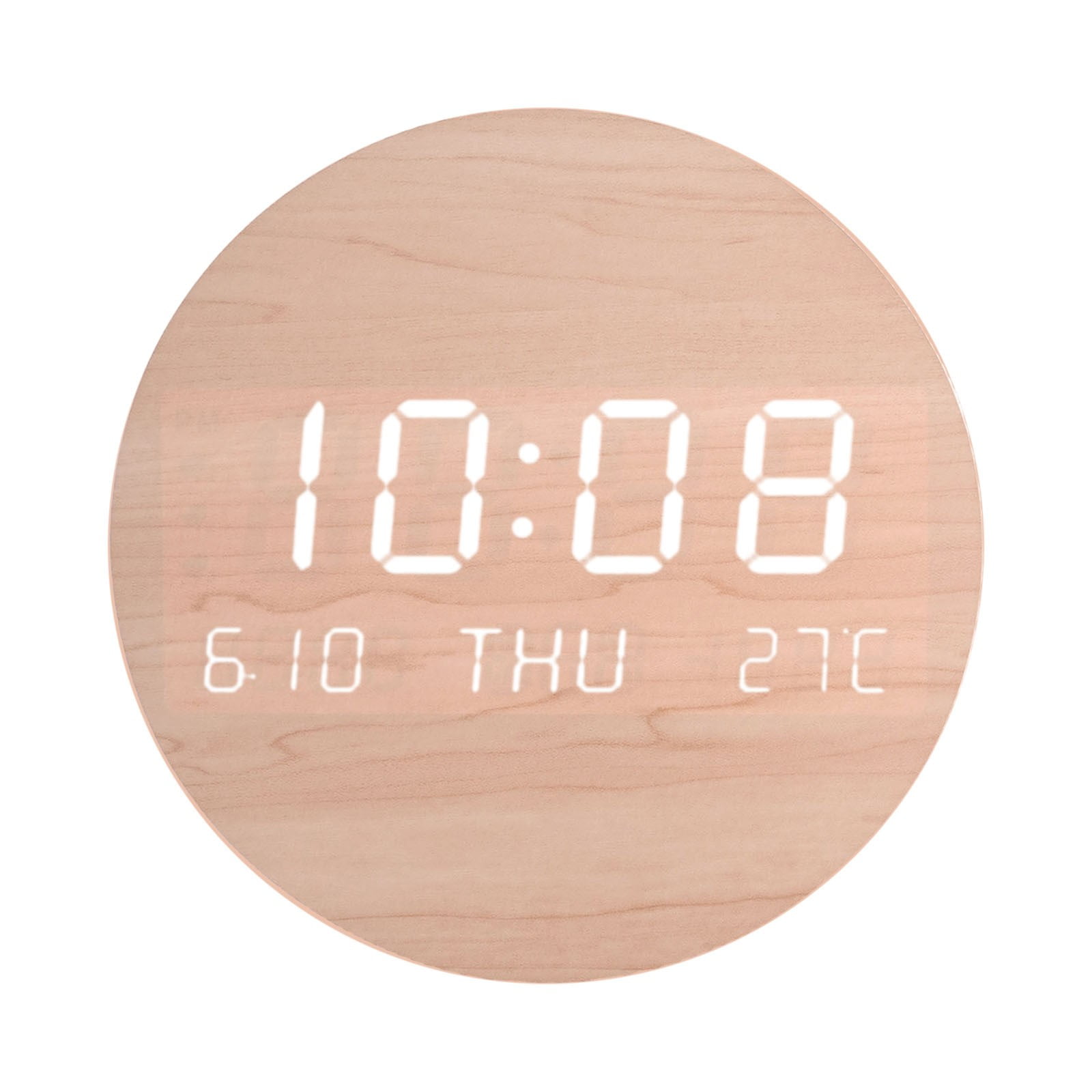 Luolandi Date LED Digital Wall Clock Temperature Temperature Clock Date ...