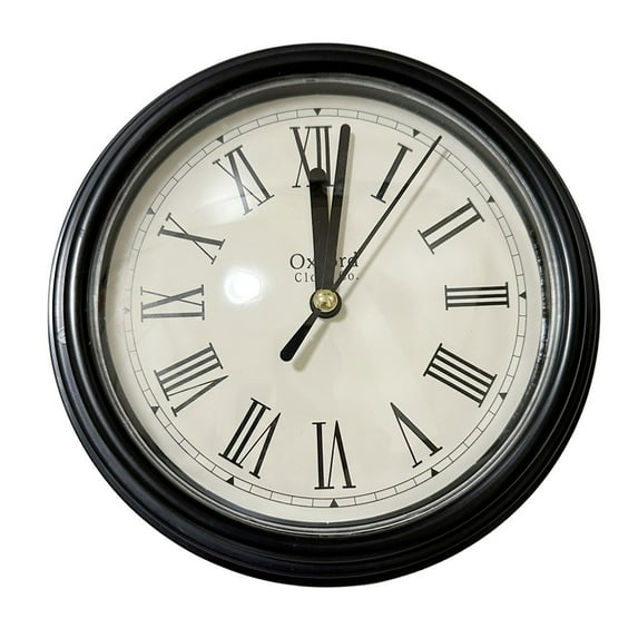 Luolandi Decoration Quartz Clock Insert 150mm Black Plastic+metal Replacement Roman Numeral Vintage Style DIY Exquisite