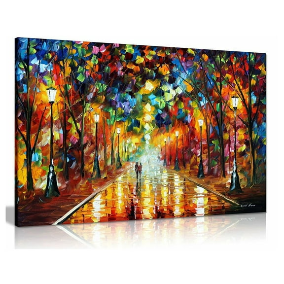Luolandi Elegant Abstract Canvas Wall Art for Living Room Unframed HD Picture Painting 30×45cm
