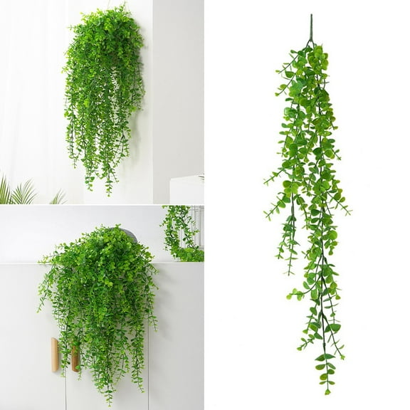 Luolandi House Fake Vine Indoor Natural Style DIY Green Office Plants Plastic Trailing Vine 70cm Weddings Artificial Fake