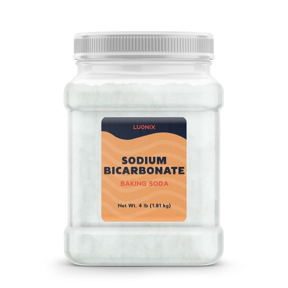 Luonix Sodium Bicarbonate, 4 lbs, Baking Soda, Cleaning & Baking