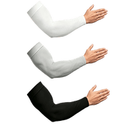 3 Pairs UV Sun Protection Arm Sleeves for Men & Women UPF 50 Cooling Sports Sleeve Tattoo Cover Up Outdoor Sun Sleeve for Basketball Football Golf