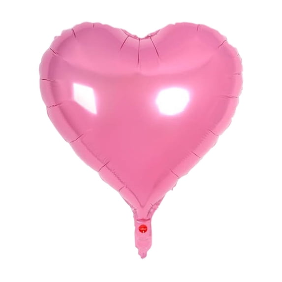 Luoshdecor 10 Pcs Heart Shape Balloons,14.1in Heart Foil Mylar Balloons for Valentines Day, Wedding, Christmas Decoration