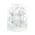 thumbnail image 1 of Luoshdecor 12 PCS Christmas Ball Ornaments,6cm/2.37" Glitter Clear Shatterproof Christmas Balls,for Small Xmas Tree Decor Home Indoor Decor, 1 of 6