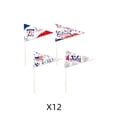 thumbnail image 1 of Luoshdecor 12 Piece Patriotic Cake Picks, Red White Blue Independence Day Toothpick Flags for Cupcake,Home Party Decor, 1 of 6