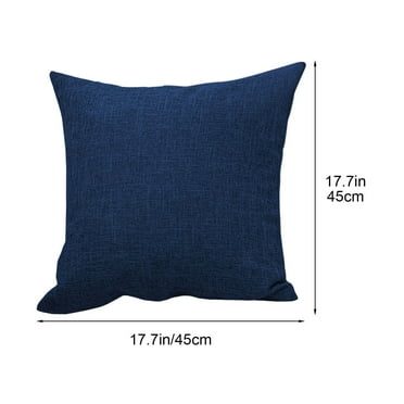 Luoshdecor 2 Pack Linen Throw Pillow Covers 18x18 Decorative Soft Cushion Case Boho Farmhouse Pillowcase for Couch Sofa Bedroom Living Room