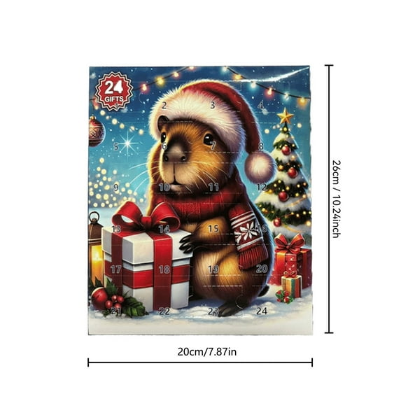 Luoshdecor 2025 Christmas Advent Calendar Traditional Set,24 Days Holiday Countdown,Christmas Gifts for Tree Party Decor
