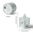 thumbnail image 1 of Luoshdecor 24Pcs Flameless LED Candle ,Clear Battery Operated Pillar Plastic Electric LED Candle,Xmas Gift for Christmas Fireplace Table Decor 2.2 in, 1 of 7