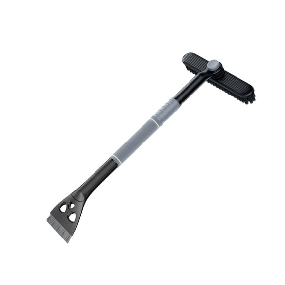 Luoshdecor 3-in-1 Car Snow Brush with Ice Scraper, Squeegee,Foam Warm Grip for Windshield, Windows, RVs, Trucks, and SUVs