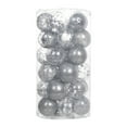 thumbnail image 1 of Luoshdecor 30Pcs Christmas Ball Ornaments,2.36" Shatterproof Clear Plastic Xmas Balls Baubles Stuffed Delicate Balls Decorations, 1 of 7