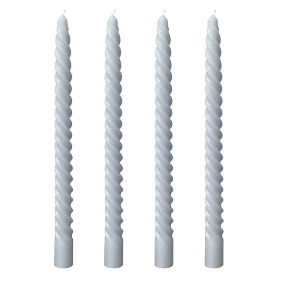 Luoshdecor 4 Pack Taper Spiral Candles 9.8 in,Tall Candlesticks, Long Candl Sticks,for Home Dinner, Party, Wedding Decor