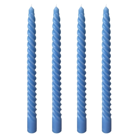Luoshdecor 4 Pack Taper Spiral Candles 9.8 in,Tall Candlesticks, Long Candl Sticks,for Home Dinner, Party, Wedding Decor