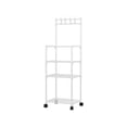thumbnail image 1 of Luoshdecor 4-Tier Kitchen Storage Shelves with Wheels,Pots and Pans Organizer Bakers Rack for Laundry, Bathroom, Pantry, 1 of 6
