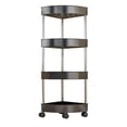 thumbnail image 1 of Luoshdecor 4 Tiers Bathroom Corner Storage Shelf with Wheel,Detachable Design Rolling Wheels Cart for Bathroom Kitchen, 1 of 6