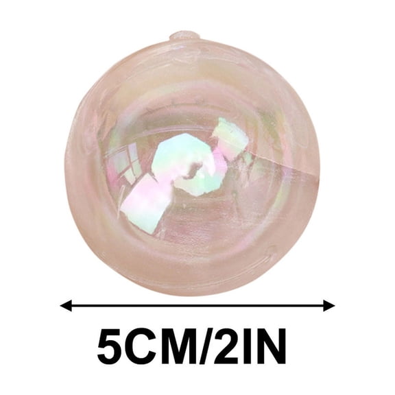 Luoshdecor 4Pcs Christmas Ball Ornaments, Christmas Tree Ball Iridescent Bubble Shatterproof Plastic Hanging Ball for Xmas New Year Birthday Cakr Party 2 in